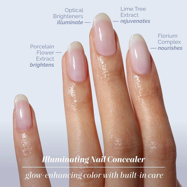 LONDONTOWN Corrector de uñas y gel Genius Top Coat Duos, ilumina e...