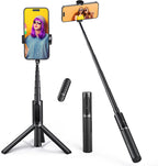 ATUMTEK - Trípode para selfie stick con control remoto Bluetooth recargable
