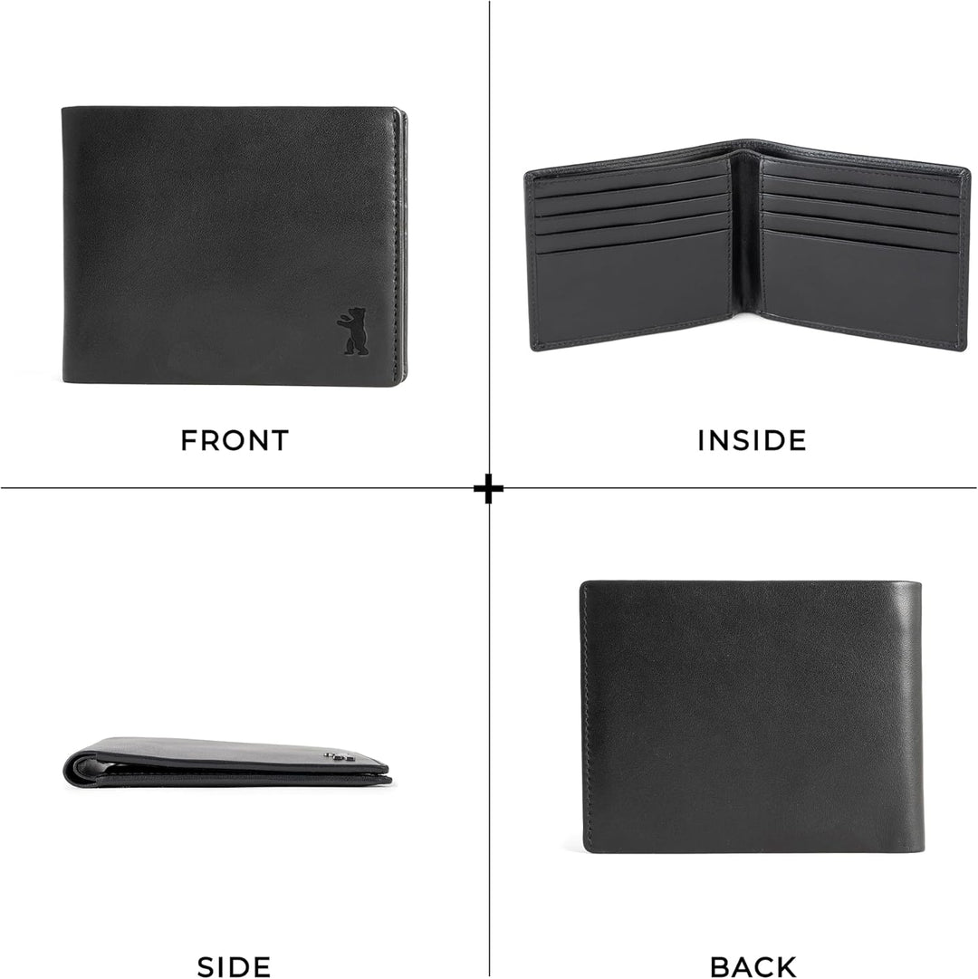 BERLINER BAGS Lincoln - Cartera de piel auténtica de alta calidad p...