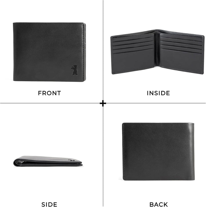 BERLINER BAGS Lincoln - Cartera de piel auténtica de alta calidad p...