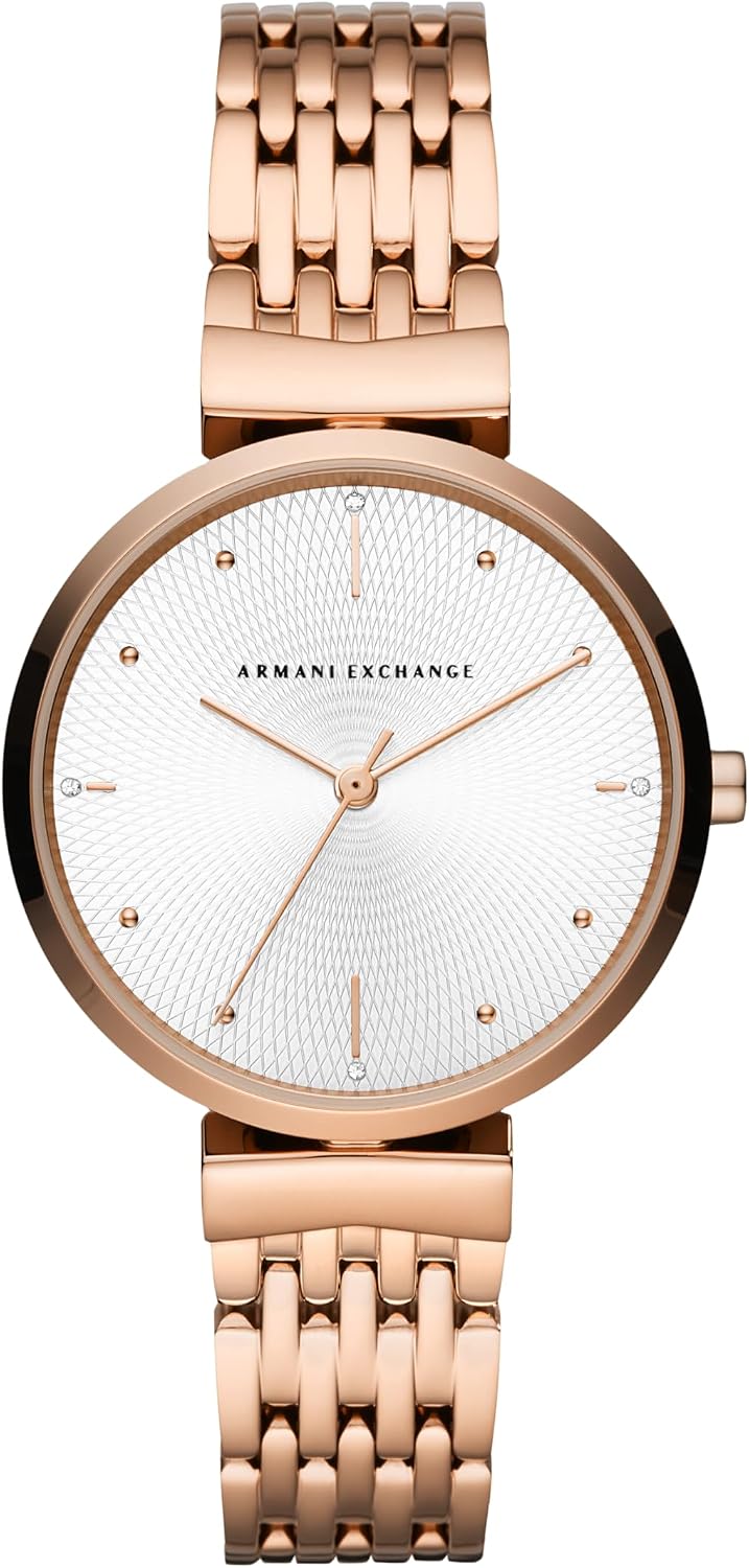 Armani Exchange A|X Reloj para Mujer, Reloj de Acero Inoxidable de Tres Manecillas para Mujer