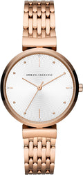 Armani Exchange A|X Reloj para Mujer, Reloj de Acero Inoxidable de Tres Manecillas para Mujer