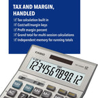Casio Calculadora de escritorio empresarial DM-1200BM, costo/venta/margen