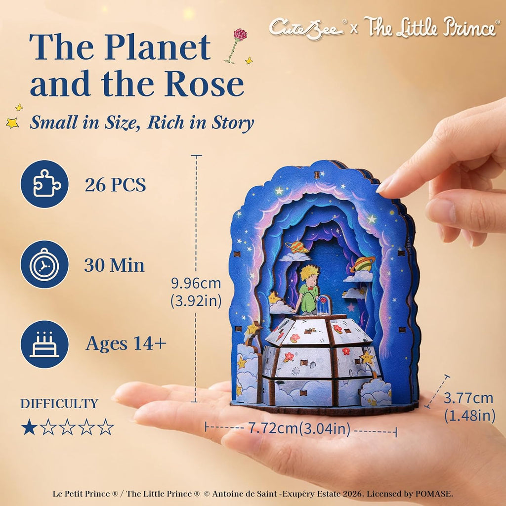 CUTEBEE The Little Prince - Kit de rincón de libro DIY en miniatura e imán