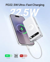 10000mAh 22.5W Power Bank Cargador portátil con cables incorporados...