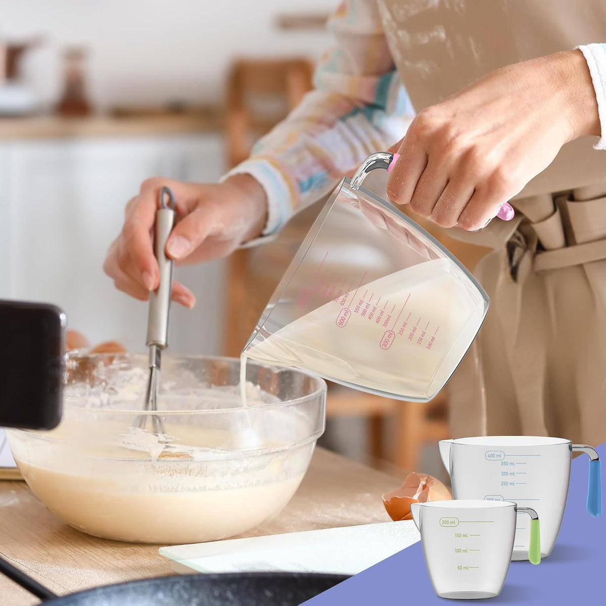 Juego de tazas y cucharas medidoras magnéticas de acero inoxidable para cocinar y hornear, 3 tazas medidoras de plástico, 5 tazas medidoras magnéticas, 7 cucharas medidoras magnéticas, 1