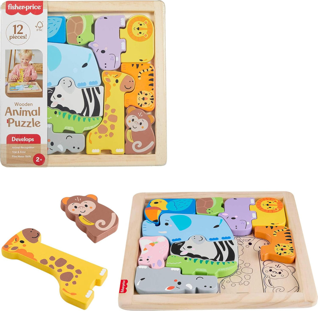 Fisher-Price Rompecabezas de madera para niños pequeños 13