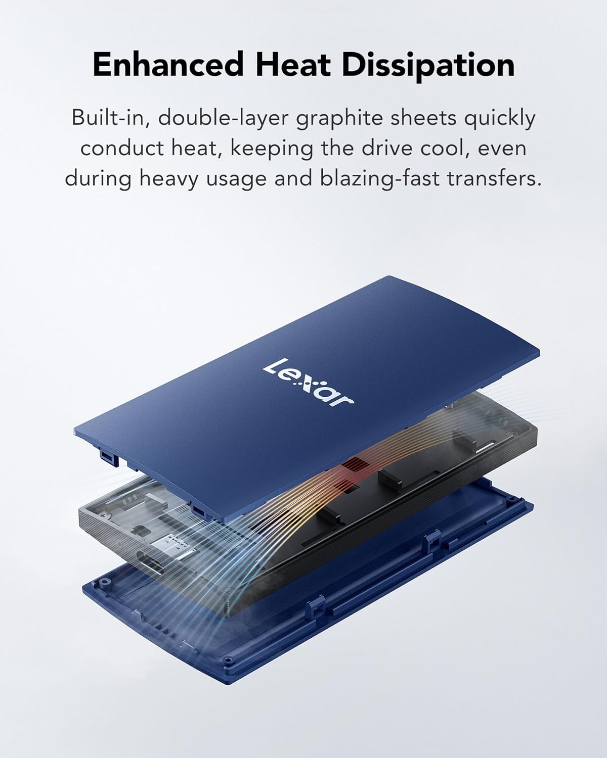 Lexar ES3 1TB SSD externo, USB 3.2 Gen2 SSD portátil, PSSD hasta 10...