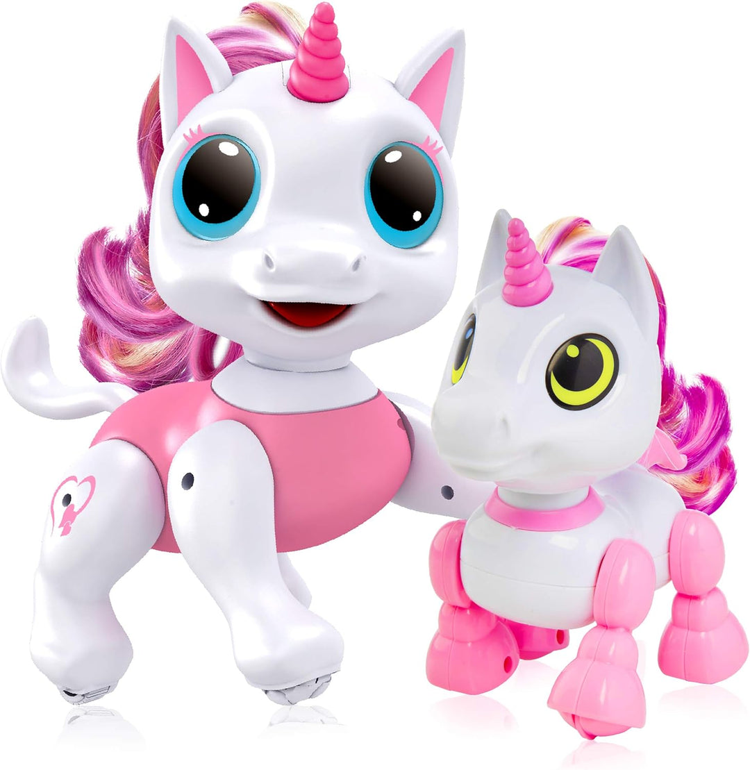 Power Your Fun Robo Pets - Juego de 2 juguetes de unicornio, regalo...