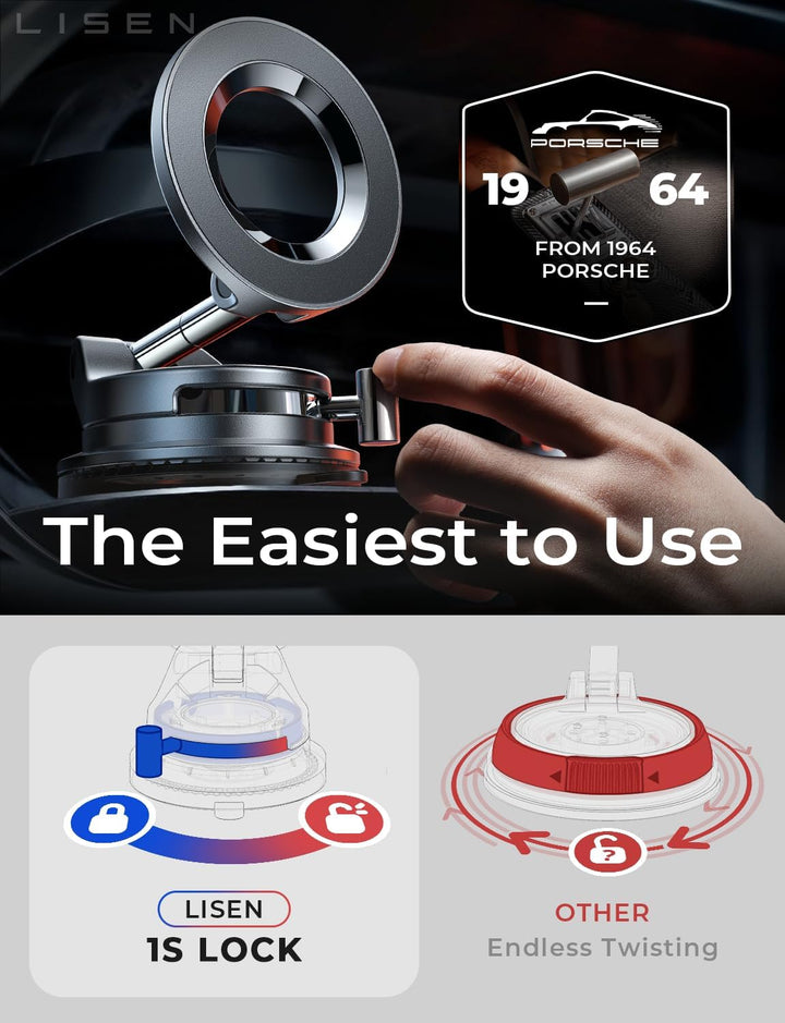 LISEN Soporte de coche Magsafe soportes magnéticos para