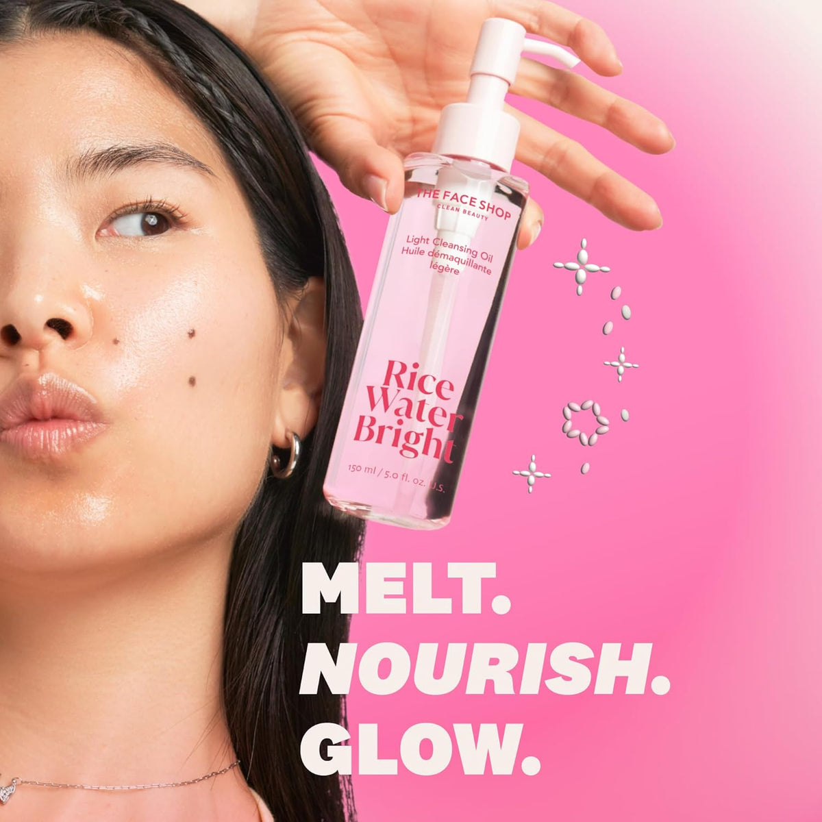 The Face Shop Rice Water Bright Dúo de Doble Limpieza con Ceramida,...
