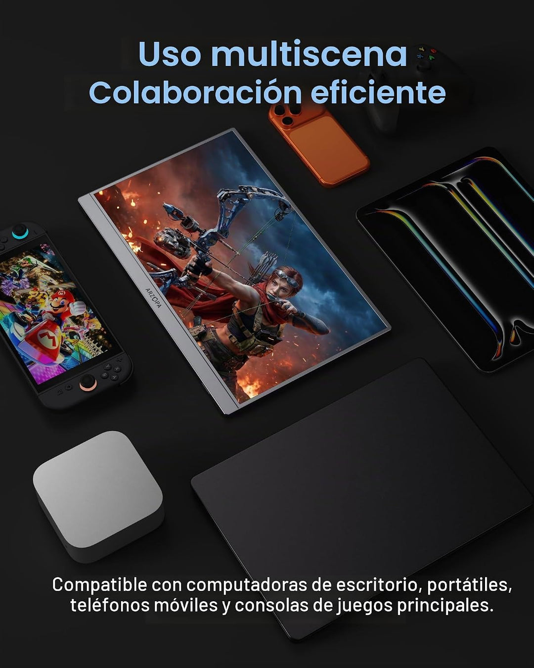 ARZOPA 16.1'' 144Hz Monitor portátil para juegos, 106% sRGB...