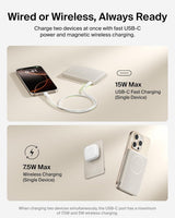 Belkin MagSafe Power Bank 5,000 mAh, cargador portátil ultradelgado...