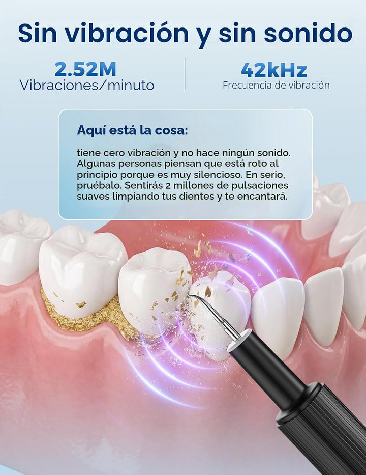 Removedor de placa ultrasónico para dientes, removedor de sarro den...