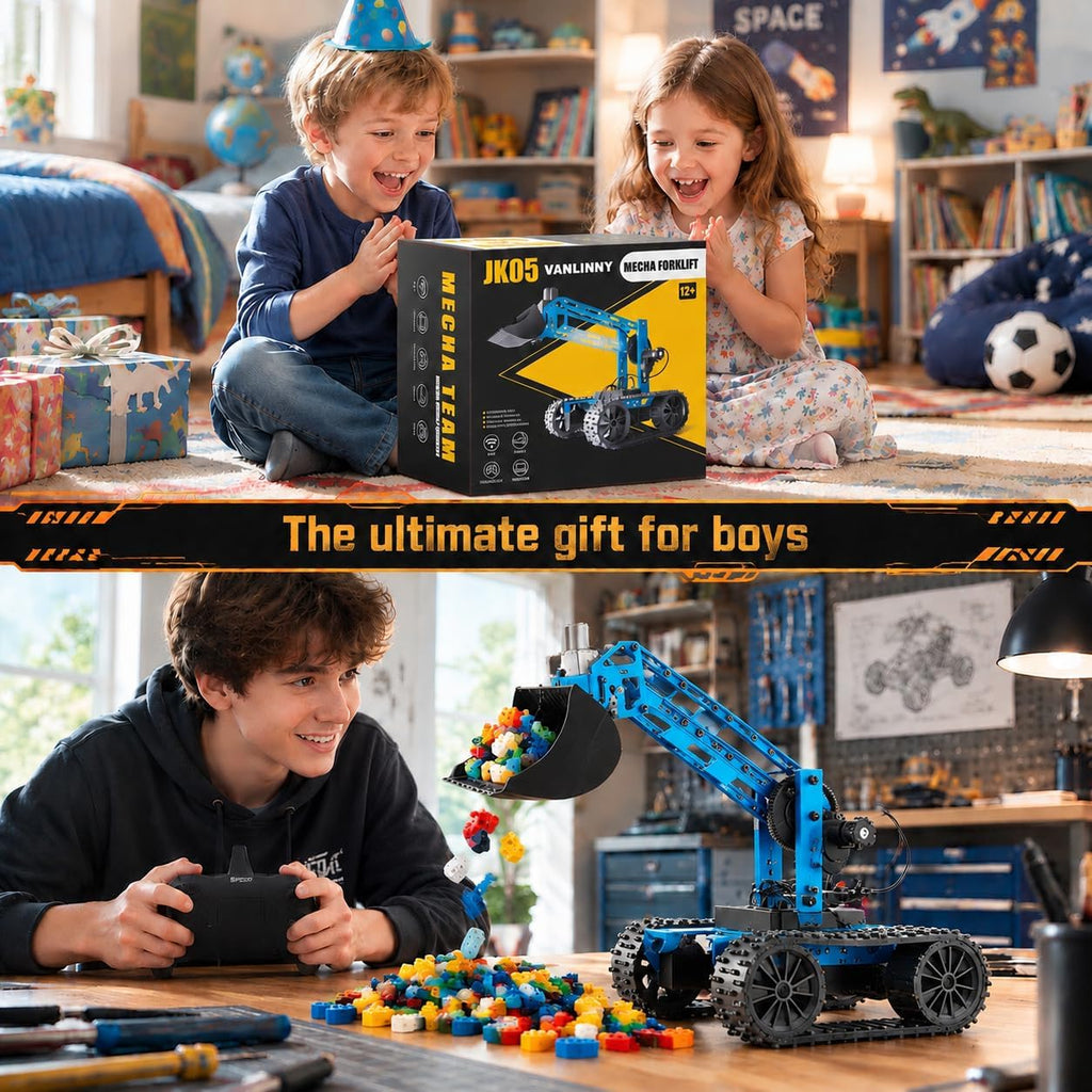 Kit de brazo robótico, kit de robot para niños de 8 años en adelante, juguetes de construcción STEM 4-DOF, programación electrónica para niños y niñas, proyectos de ciencia educativa, regalos geniales de cumpleaños de Navidad para niños.