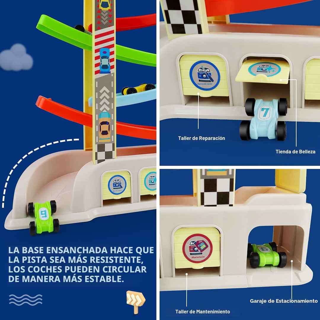 Juguetes Montessori para niños de 2 y 3 años, rampa de juguete con...