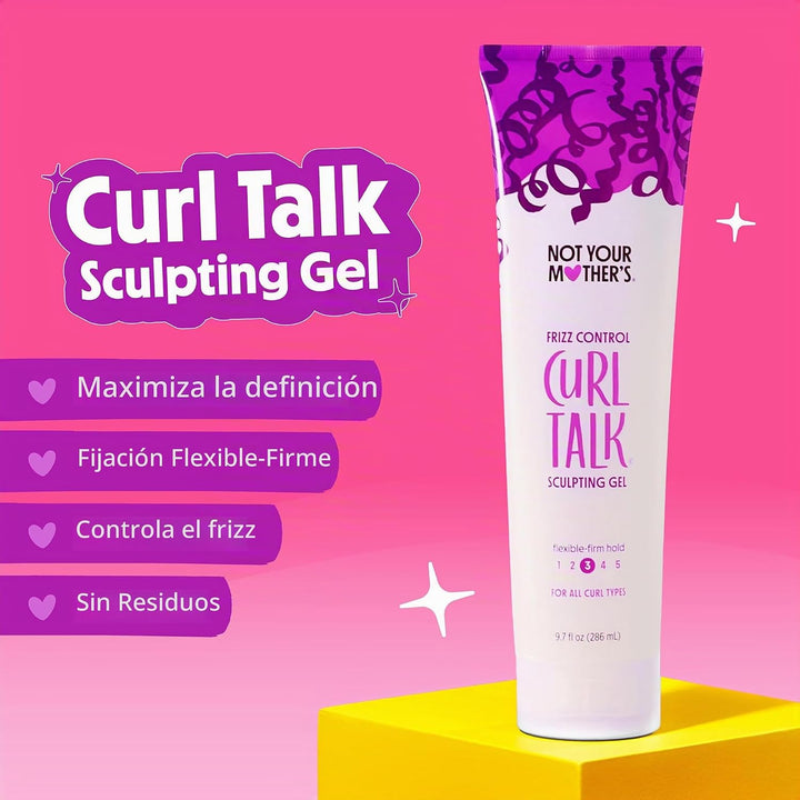 Not Your Mother's Curl Talk - Crema definidora, gel de peinado...