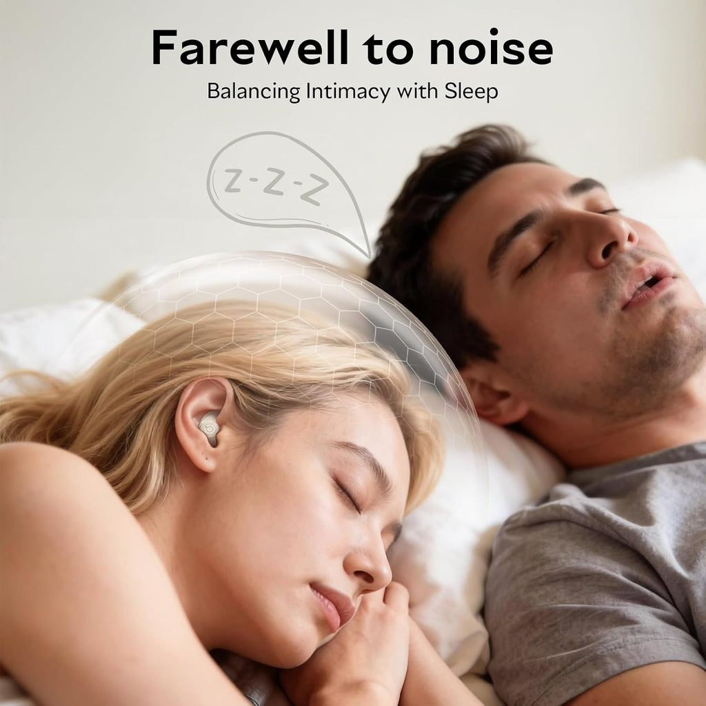 OHAYO Auriculares para dormir A10 Bluetooth 6.0 con aislamiento de ruido para personas que duermen de lado, sin control táctil, pequeños auriculares para dormir, aplicación de ruido blanco (gris)