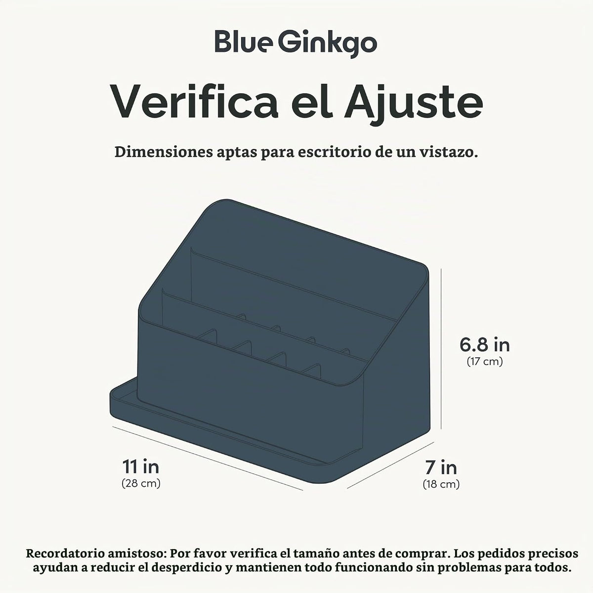 Organizador de Escritorio BLUE GINKGO, Suministros de Oficina, Azul, Hecho en Corea