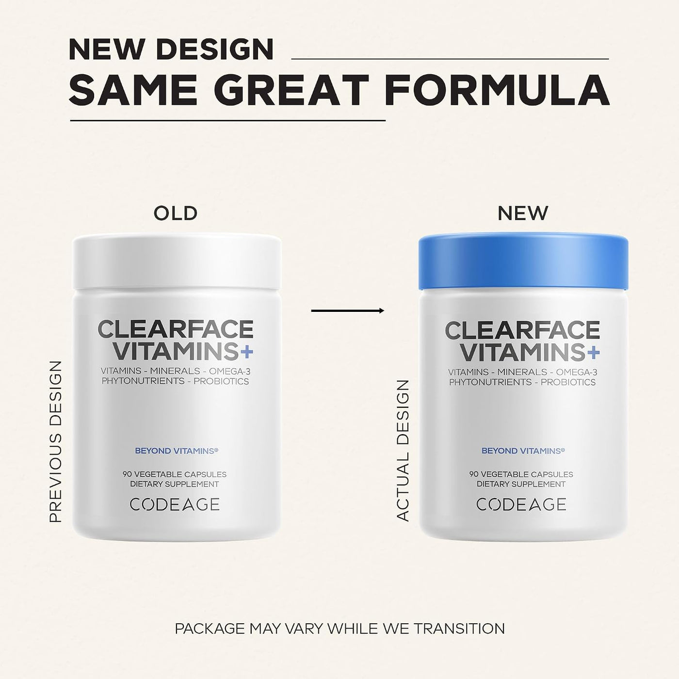 Codeage Clearface Vitaminas, Vitaminas para la Piel, Minerales, Nia...