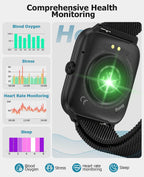Premium Smart Watch para Hombre Bluetooth con Llamadas, 2.06" HD AMOLED AOD