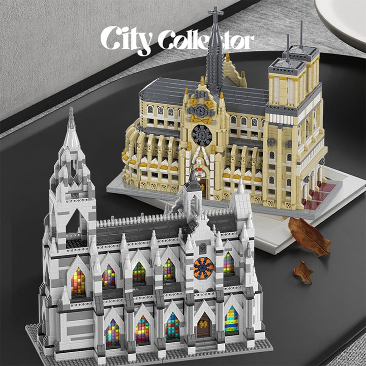 GOTIMON Micro Mini Catedral de Notre Dame - Juego de bloques de con...