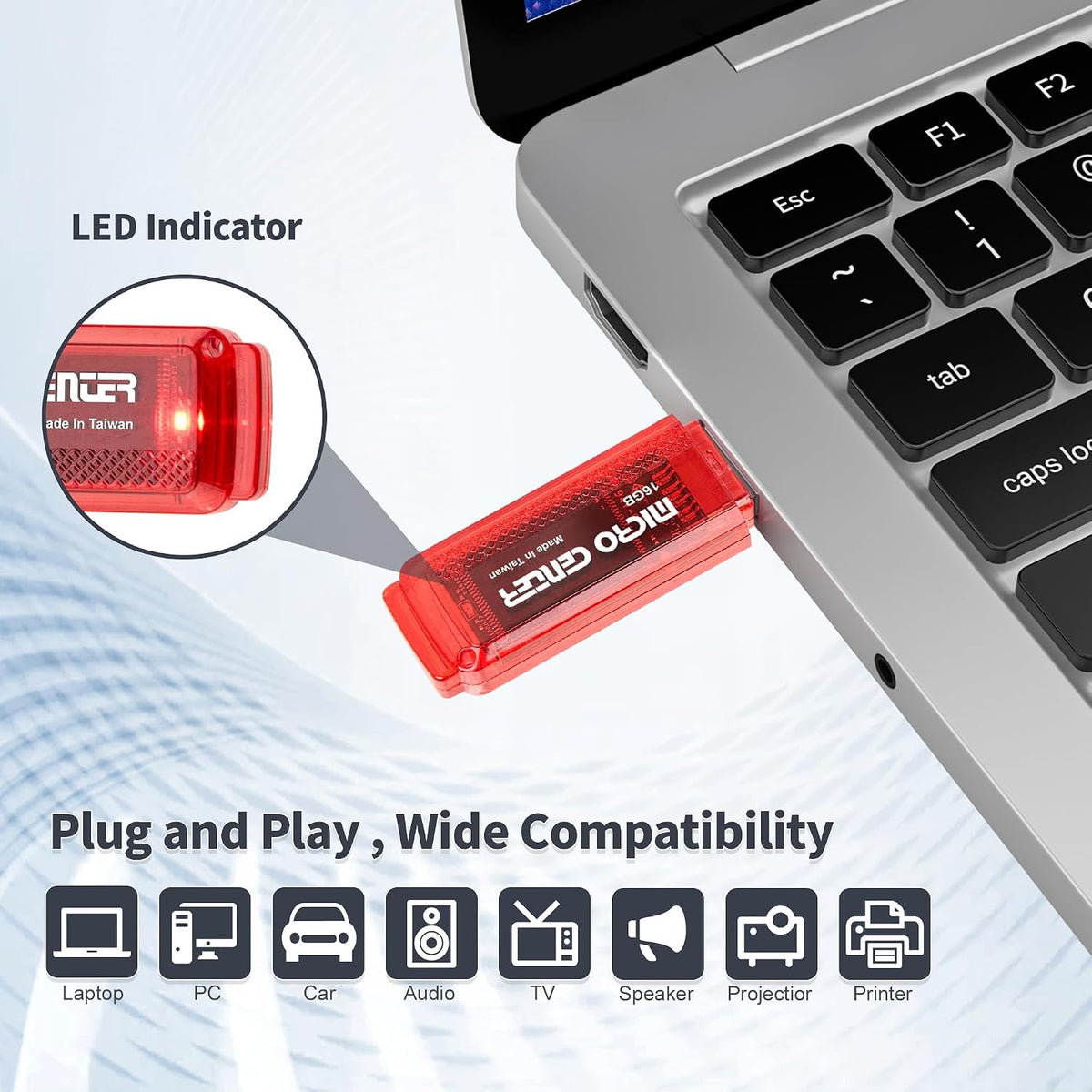 INLAND Micro Center Super Speed - Paquete de 5 unidades flash USB 3...