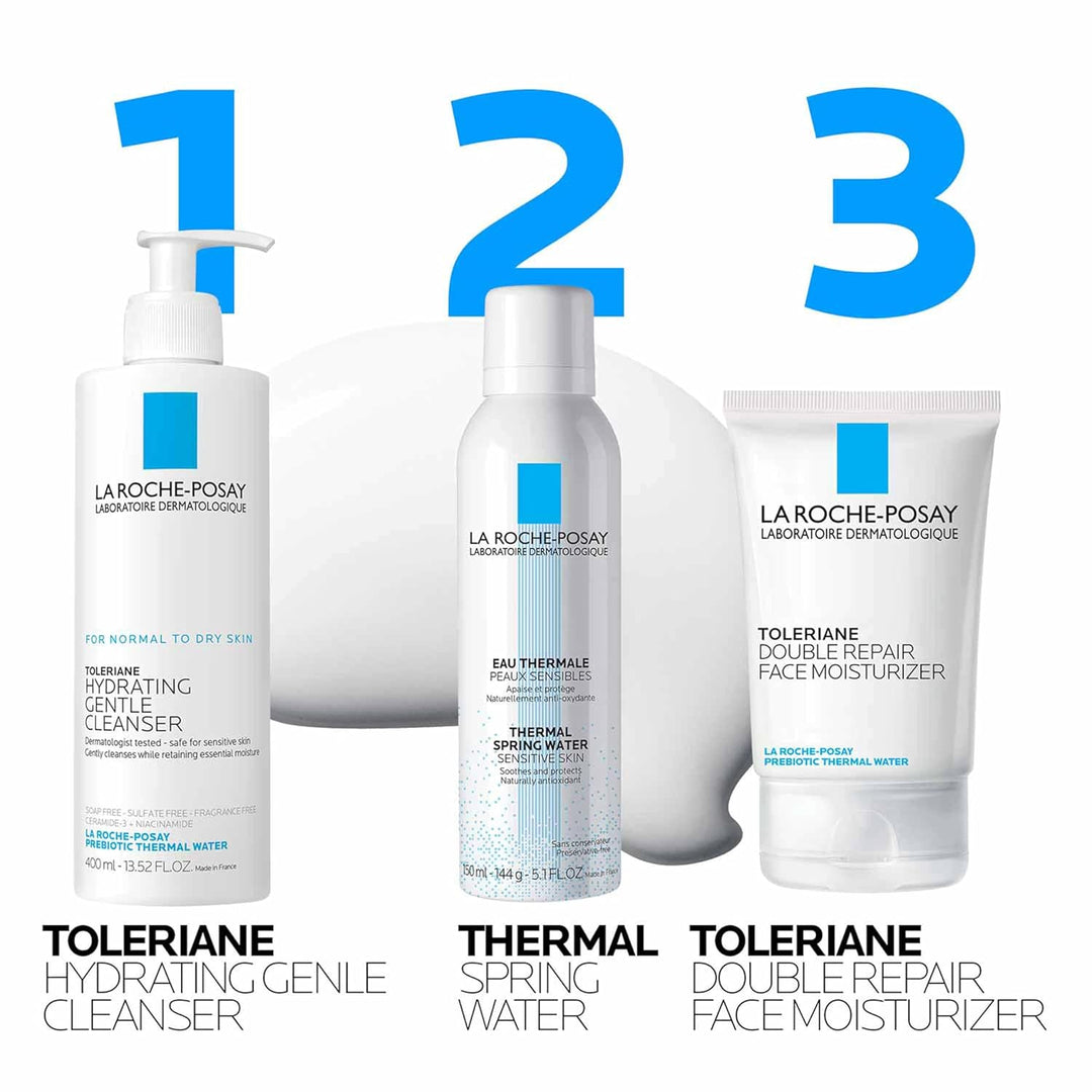 La Roche-Posay Toleriane - Limpiador facial suave e hidratante, lim...