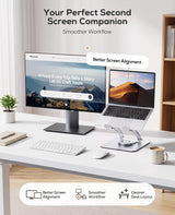 Nulaxy Soporte giratorio de 360 grados para computadora portátil, a...