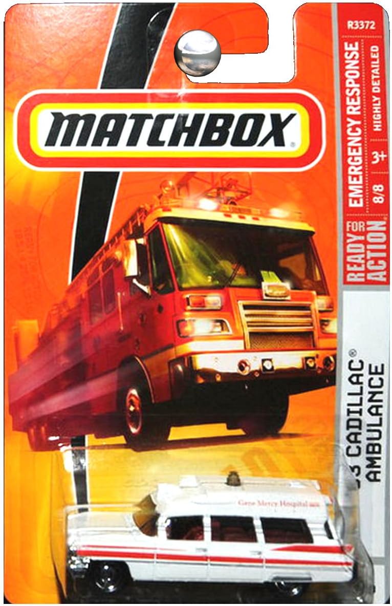 Matchbox Respuesta de emergencia 1963 Cadillac Ambulancia