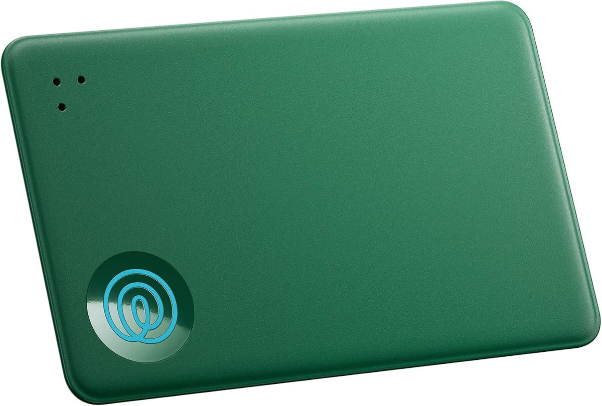 Life360 Tile Slim - Buscador de billetera, rastreador Bluetooth y localizador de artículos para etiquetas de equipaje, pasaportes y más. Compatible con iOS y Android. Buscador de teléfonos. 1 paquete (Green Surf)