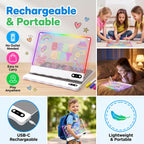 Paquete de 2 tableros de dibujo de luz LED recargables para niños