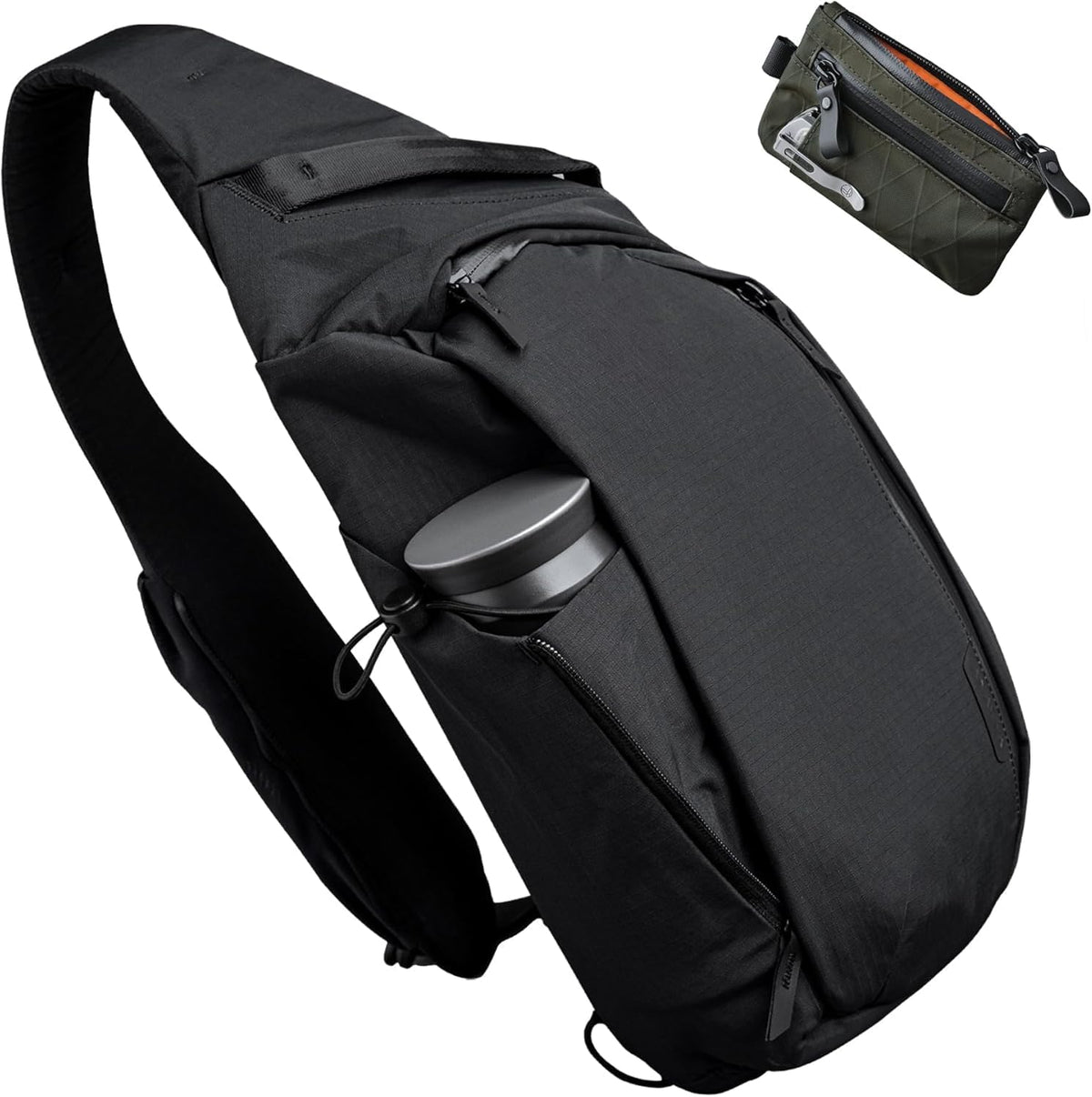 ALPAKA Metro Crossbody y bolsa con cremallera Pro – 7.5L bolsa cruzada para hombre, mochila bandolera – Se adapta a tablet de 11 pulgadas con cremallera YKK – Cartera delgada con cremallera con
