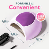 SUNUV Luz LED UV para uñas, secador de uñas para esmalte de gel con...