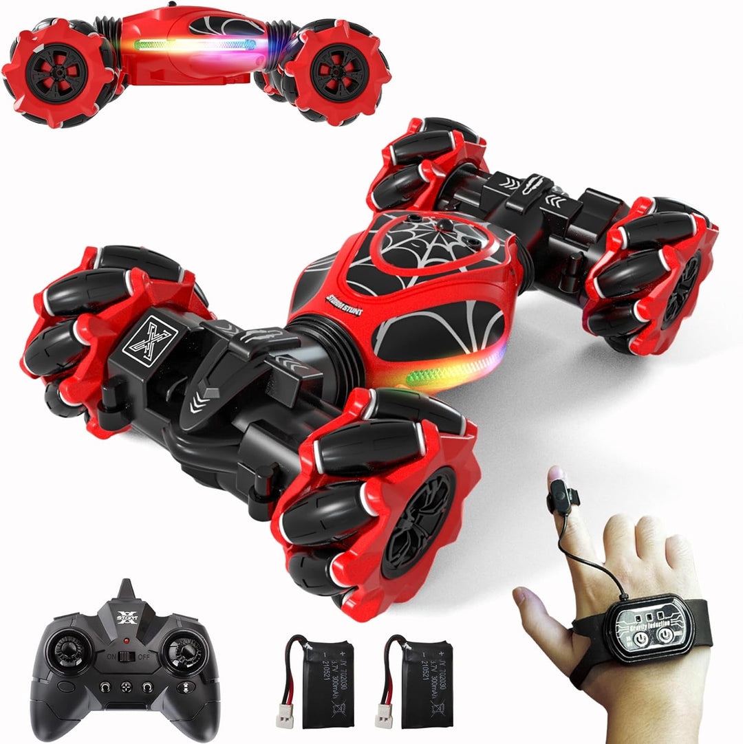 HOSHIPLAY Gesture Coche RC Rojo, 1:24 Alta Velocidad 4WD Coche de A...