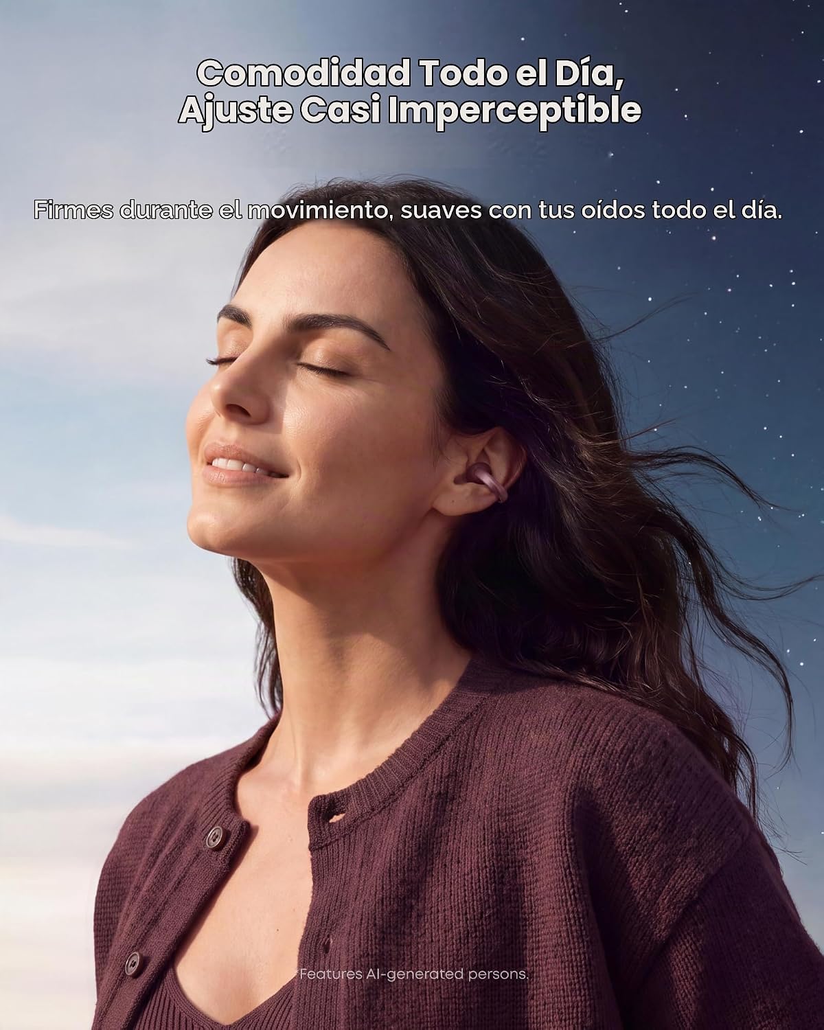 Soundcore Anker AeroClip 2 - Auriculares con clip para llamadas nítidas