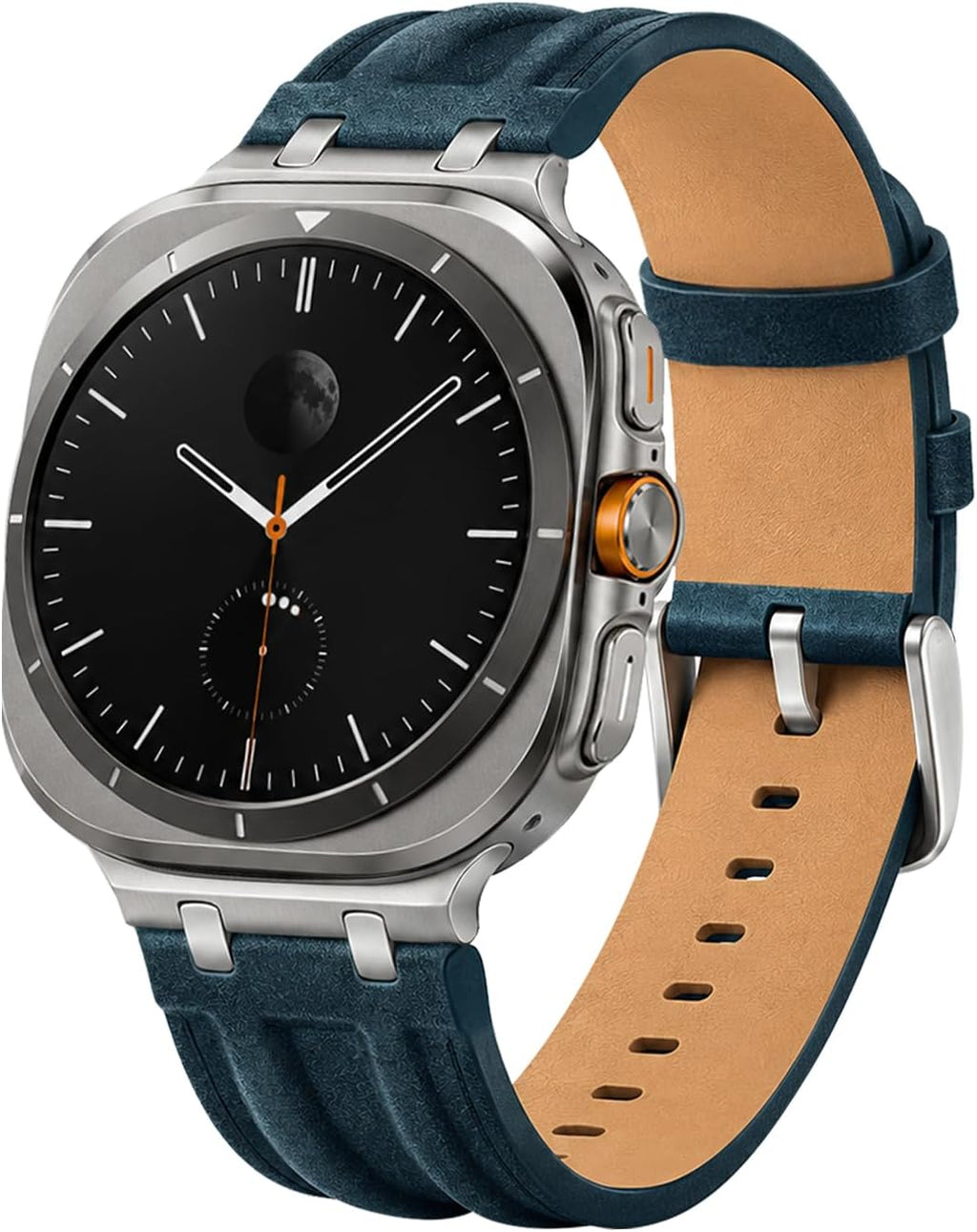 Correa de cuero retro compatible con Samsung Galaxy Watch Ultra 2/1 de