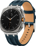 Correa de cuero retro compatible con Samsung Galaxy Watch Ultra 2/1 de