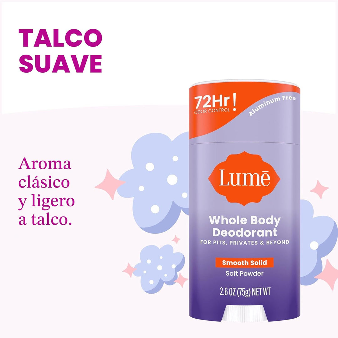 Lume Desodorante para Todo el Cuerpo en Barra Sólida Suave - Contro...