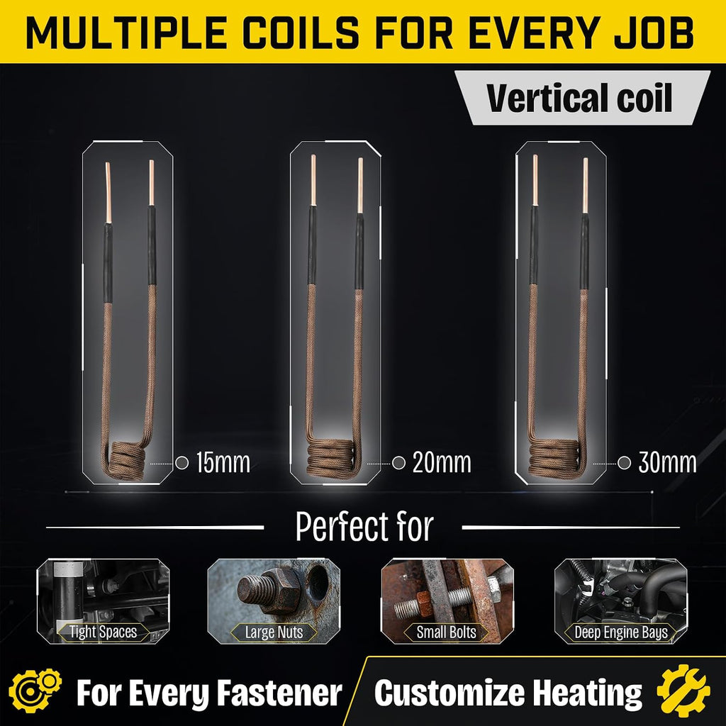 Kit de calentador de inducción magnética de 1300 W para pernos y