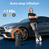 Hexnova Inflador de neumáticos, compresor de aire portátil, 150 PSI...