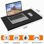 Alfombrilla de escritorio con protector de bordes para teclado y mouse