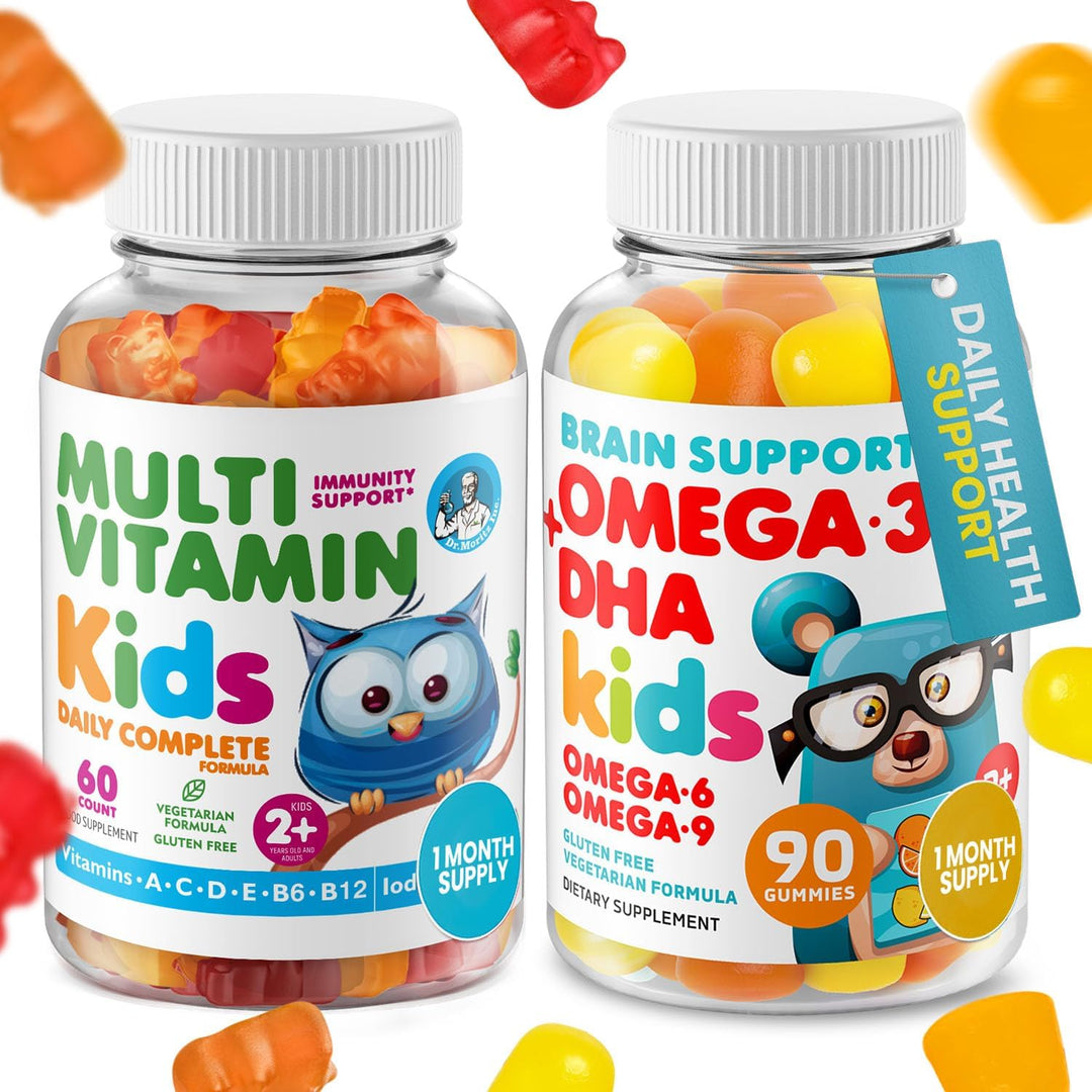 DR. MORITZ Gomitas Omega 3 (90 unidades) y paquete de gomitas multi...