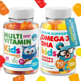 DR. MORITZ Gomitas Omega 3 (90 unidades) y paquete de gomitas multi...