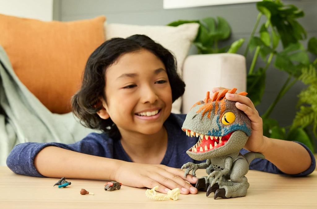 Mattel Jurassic World Rebirth - Figura de velociraptor feroz