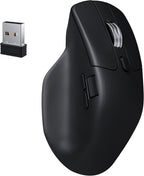 Keychron Ratón inalámbrico para juegos M6 8K, 2.4G/Bluetooth/cableado, sensor PixArt 3950, sondeo de 8000Hz, clics silenciosos, 5 perfiles de memoria integrados para Plug & Play, programable para Mac