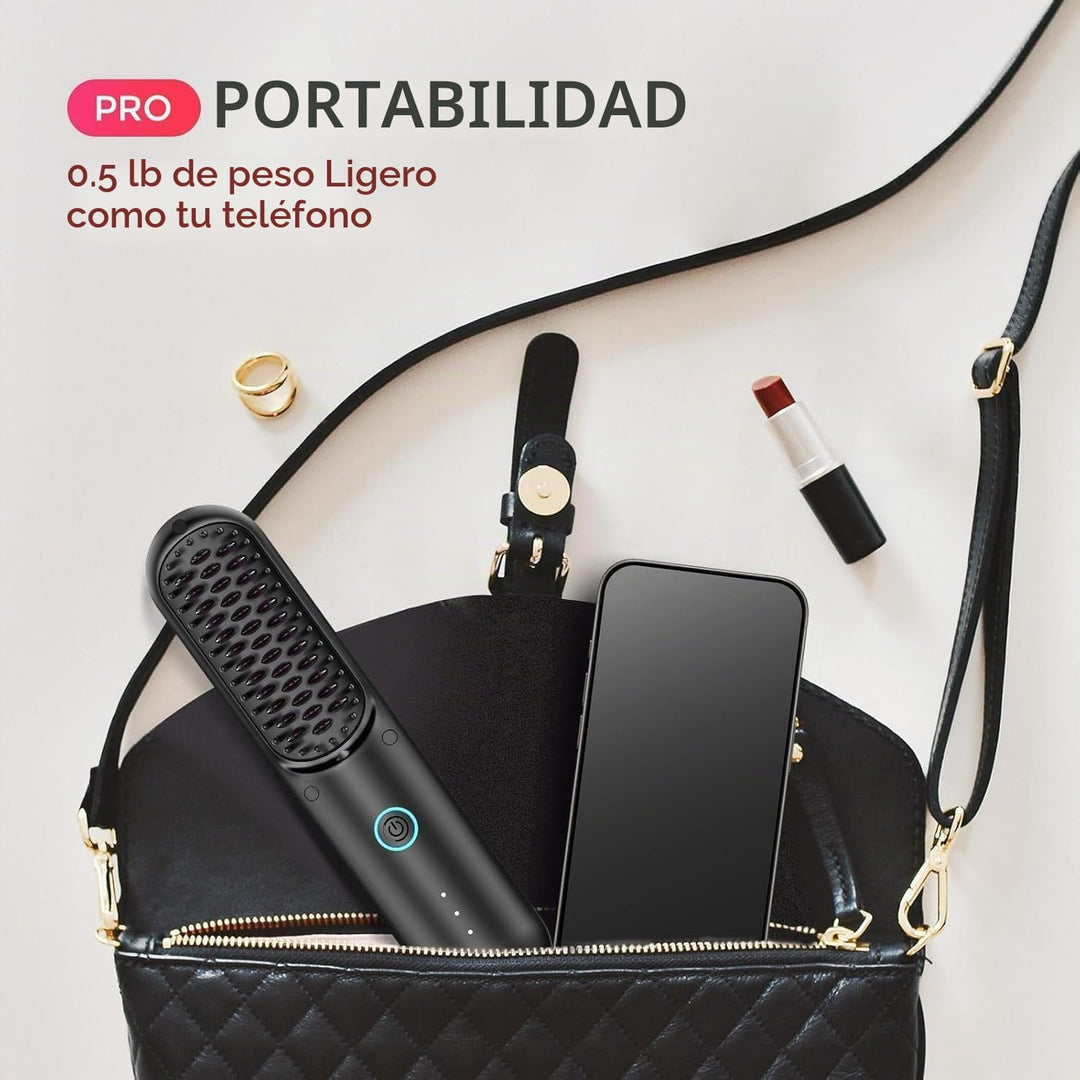 TYMO Porta PRO - Cepillo alisador de pelo inalámbrico para viajes,...