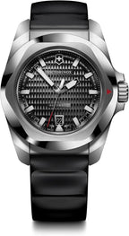 Victorinox I.N.O.X. Reloj automático de caucho negro con esfera negra 1.614 in - 242039