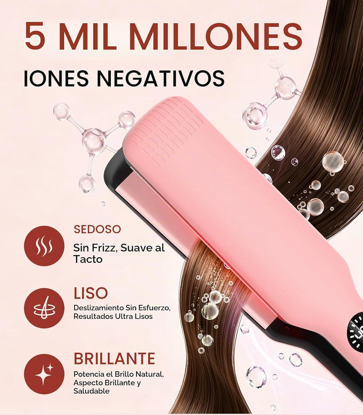 DYHOO Plancha para el cabello, 11 temperaturas, placa flotante de c...