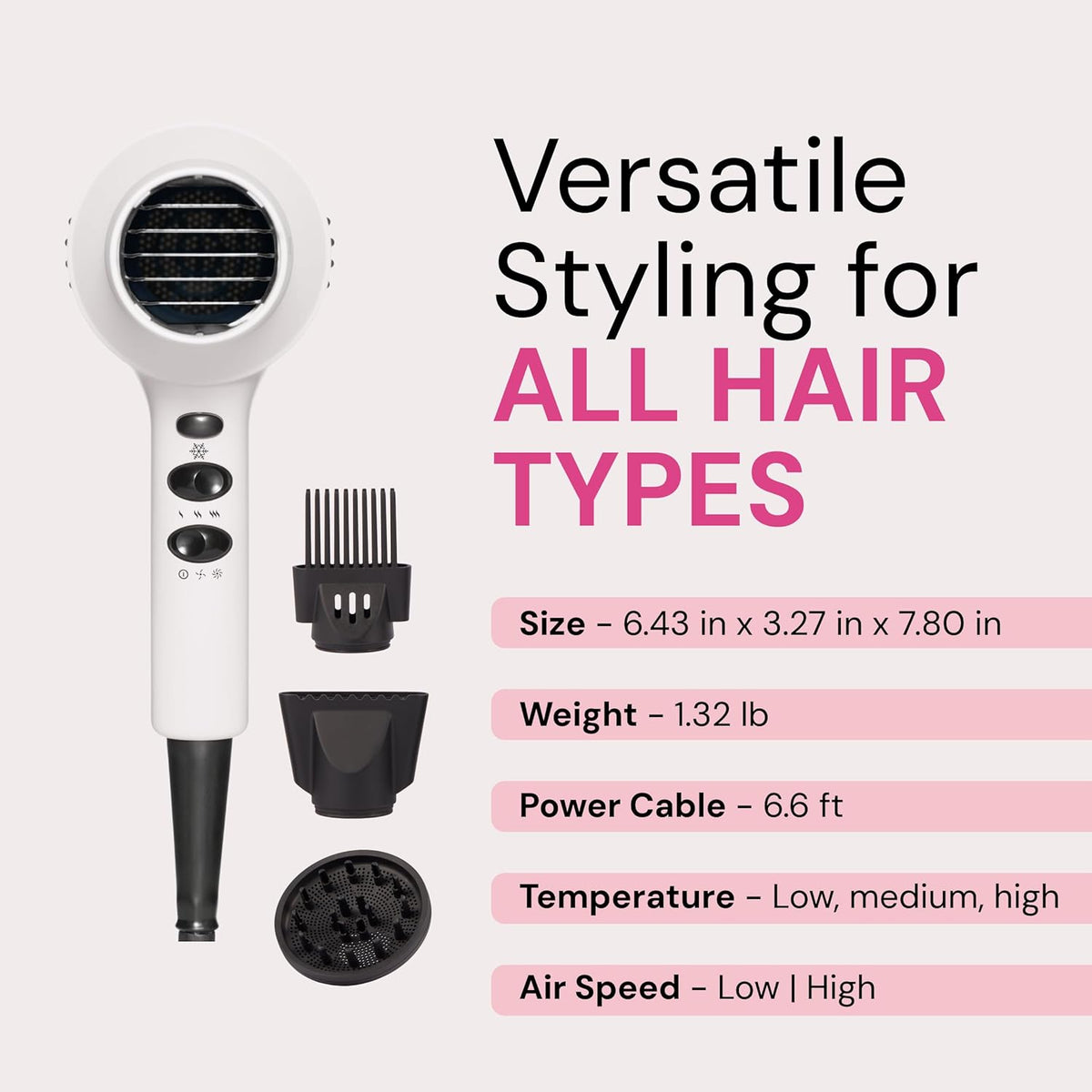 L'ANGE HAIR Secador de pelo iónico PowerStyle Turbo | 1875W de...